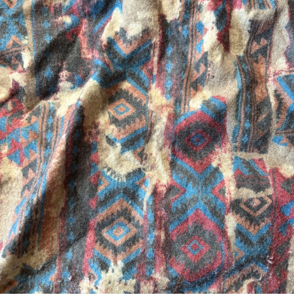 Carhartt “Southwest Look” Washed Denim Blanket-Lined Chore Coat (CB1003) - Picture 9 of 16